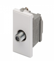 Retrotouch SAT F-Connector Outlet Module 25 x 50mm (White) 